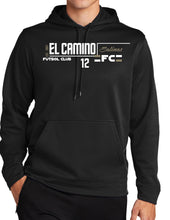 Performance Fleece Pullover Hooded Sweatshirt- Black (Gold Logo)