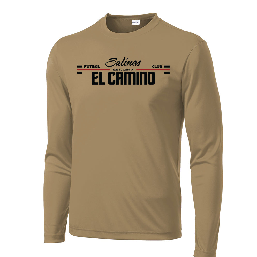 25 Long Sleeve PosiCharge Tee.- Coyote Brown