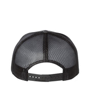 Richardson 168 7 Panel Trucker Cap (CHARCOAL/BLACK -SPLIT)