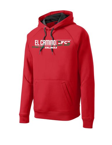 Sport-Tek ® Tech Fleece Hooded Sweatshirt- True Red