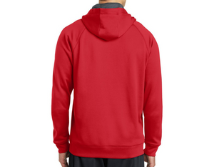 Sport-Tek ® Tech Fleece Hooded Sweatshirt- True Red